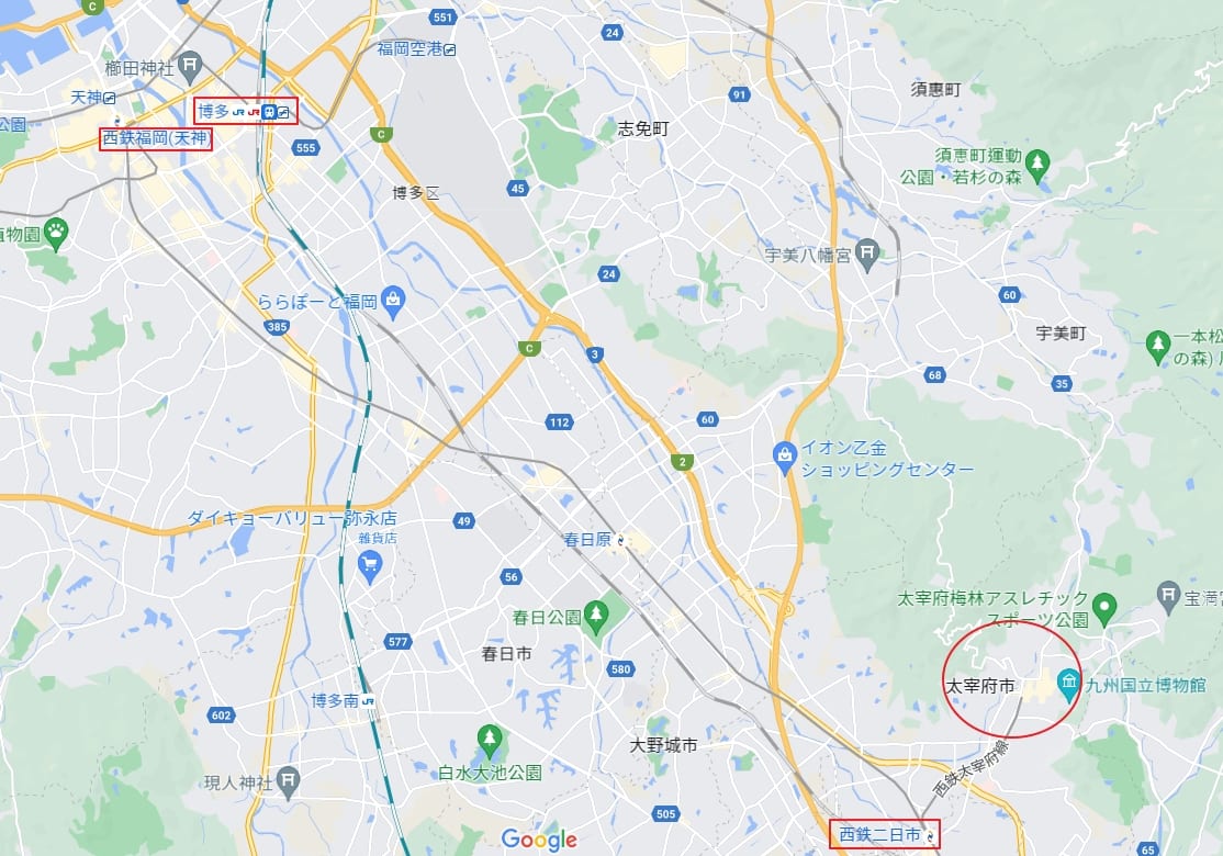 博多天神到福岡太宰府交通方式整理|直達巴士、西鐵電車、交通票券